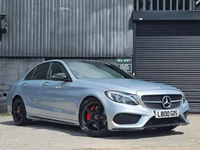 Used Mercedes C250 AMG Line Premium Plus 204 HP (150 kW) 2015 Silver Sedan