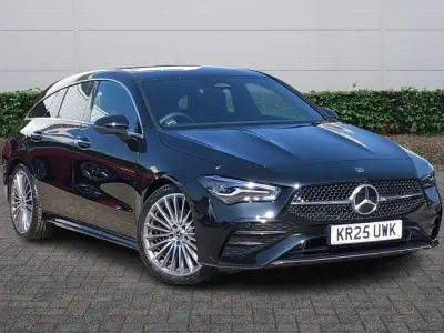 Used Mercedes CLA180 AMG Line Premium 136 HP (100 kW) 2025 Cosmos black metallic Estate