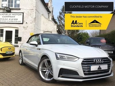 Used Audi A5 Cabriolet S-Line 190 HP (139 kW) 2019 White Cabriolet