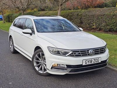 Used VW Passat R-line 180 HP (132 kW) 2018 White Estate