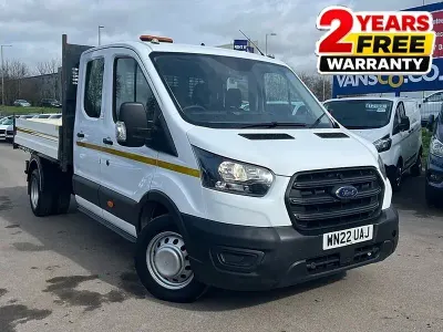 Used Ford Transit 130 HP (95 kW) 2022 Frozen white (solid paint) Cabriolet