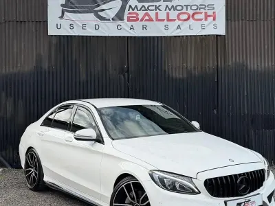 Used Mercedes C220 AMG line 2016 White Sedan