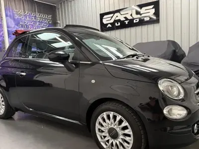 Used Fiat 500C Lounge 86 HP (63 kW) 2019 Black Cabriolet