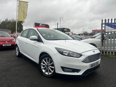 White Used 2015 Ford Focus Titanium Hatchback | £5,395 (Fair price)