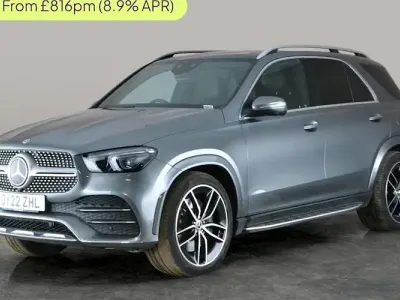 Usado Mercedes GLE350 AMG line 320 CV (235 kW) 2022 Gris Familiar