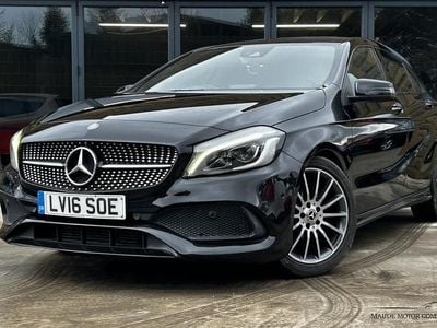 Used Mercedes A200 AMG Line Premium 134 HP (98 kW) 2016 Black Hatchback