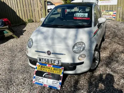 Gebraucht Fiat 500 Lounge 69 PS (50 kW) 2009 Weiß Cabrio