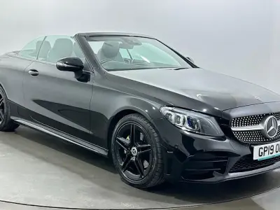Used Mercedes C220 AMG Line Premium 194 HP (142 kW) 2019 Black Cabriolet