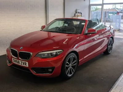 Used BMW 218 Sport Line 2018 Red Cabriolet
