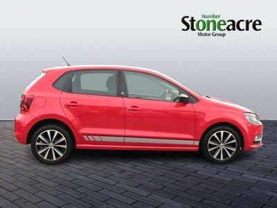 Used VW Polo R-line 88 HP (64 kW) 2017 Red Hatchback