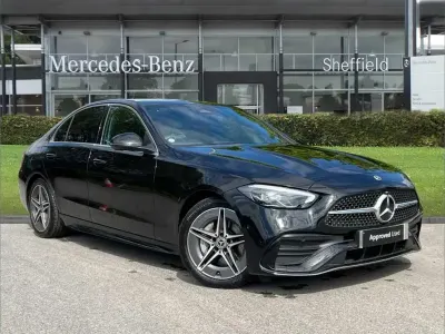 Used Mercedes C200 AMG line 200 HP (147 kW) 2025 Black Sedan