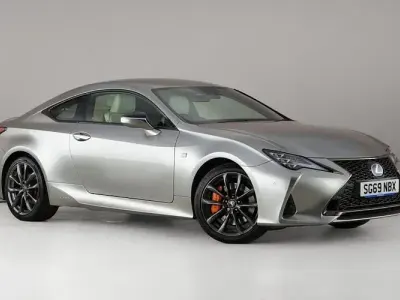 Used Lexus RC300h Sport Line 223 HP (164 kW) 2019 Silver Coupe