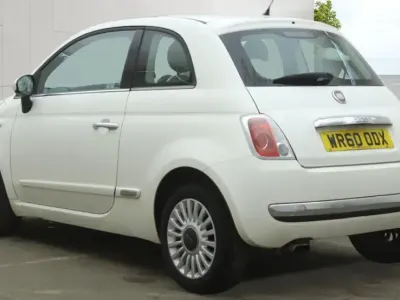 Used Fiat 500 Lounge 69 HP (50 kW) 2010 White Hatchback