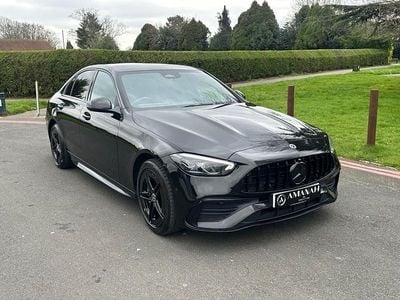 Used Mercedes C300e AMG line 2022 Black Sedan