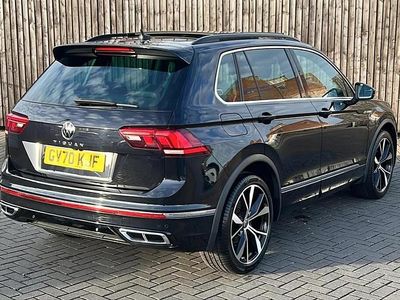 Black Used 2021 VW Tiguan R-line SUV | £23,499 (Fair price)