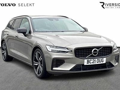 Pebble grey Used 2021 Volvo V60 R-Design Estate | £19,496 (Fair price)