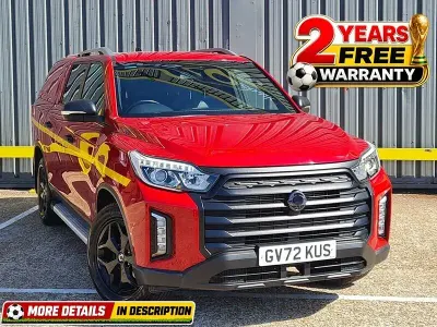 Used SsangYong Musso 187 HP (137 kW) 2022 Red Pickup