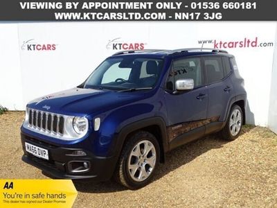 used Jeep Renegade 1.6 M-JET LIMITED 5d 118 BHP + Full Service History, 6 Stamps