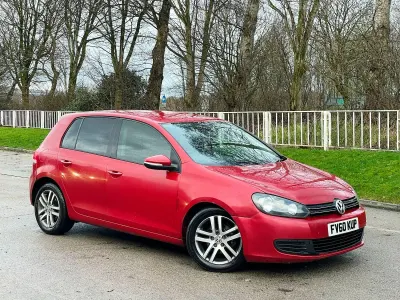 Used VW Golf VI SE 105 HP (77 kW) 2010 Red Hatchback