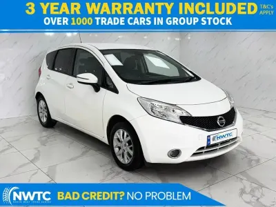Used Nissan Note Acenta Premium 80 HP (58 kW) 2016 White Hatchback