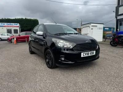 Used Ford Ka Plus Zetec 85 HP (62 kW) 2018 Shadow black Hatchback