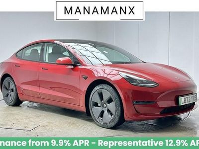 Red Used 2022 Tesla Model 3 Long Range AWD Sedan | £19,480 (Fair price)