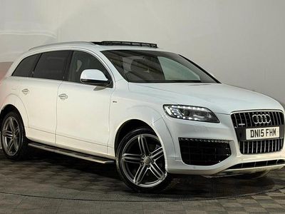 White Used 2015 Audi Q7 S-Line SUV | £10,795 (Fair price)