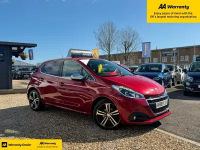 Used Peugeot 208 GT-line 100 HP (73 kW) 2018 Red Hatchback