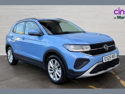Clear blue metallic Used 2025 VW T-Cross Life SUV | £20,290 (Fair price)
