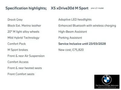 Used BMW X5 M Sport 282 HP (207 kW) 2023 Grey SUV