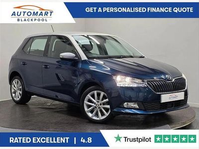 Used Skoda Fabia Colour Edition 94 HP (69 kW) 2020 Blue Hatchback