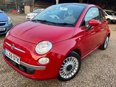 Used Fiat 500 Lounge 69 HP (50 kW) 2009 Red Cabriolet