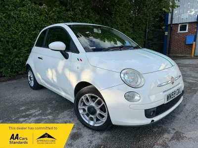 Used Fiat 500 Sport 69 HP (50 kW) 2009 White Cabriolet
