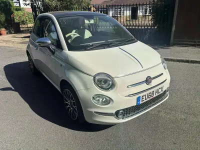 Used Fiat 500 Collezione 69 HP (50 kW) 2018 White Hatchback