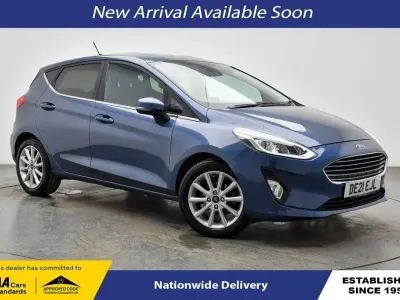 Usado Ford Fiesta Titanium 95 HP (69 kW) 2021 Azul Citadino