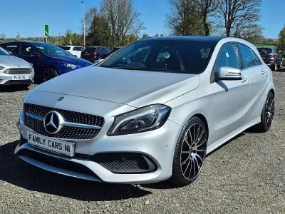 Used Mercedes A200 AMG Line Premium Plus 136 HP (100 kW) 2017 Silver Hatchback