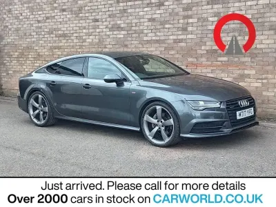 Used Audi A7 Sportback Black Edition 272 HP (200 kW) 2017 Grey Hatchback