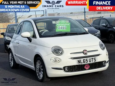 Używany Fiat 500 Lounge 69 KM (50 kW) 2015 Biały Hatchback