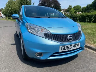 Used Nissan Note S 98 HP (72 kW) 2015 Blue Hatchback