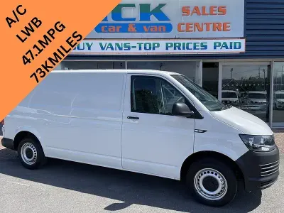 Used VW T6 Startline 101 HP (74 kW) 2018 White Van