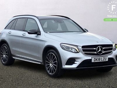 used Mercedes 220 GLC DIESEL ESTATE GLC4Matic AMG Line Premium 5dr 9G-Tronic [Pan Roof, 20" Bi-Colour AMG Multi-Spoke Alloys, Night Package, Running Boards With Rubber Studs, Active Park Assist, Bluetooth]