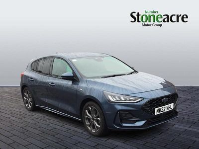 Blue Used 2022 Ford Focus ST-Line Hatchback | £13,448 (Fair price)