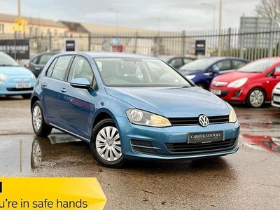 Used VW Golf VII S 105 HP (77 kW) 2014 Blue Hatchback