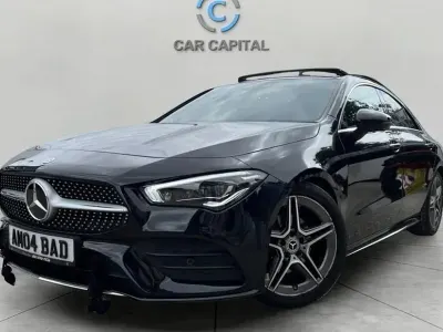 Used Mercedes CLA180 AMG line 136 HP (100 kW) 2021 Black Coupe