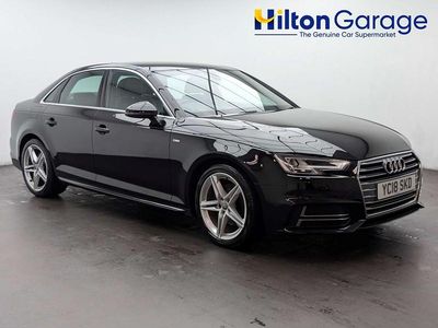 Used Audi A4 S-Line 150 HP (110 kW) 2018 Black Sedan