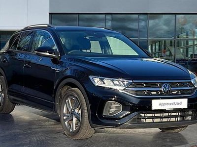 Deep black pearl Used 2025 VW T-Roc R-line SUV | £27,097 (Fair price)