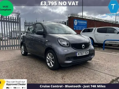 Used Smart ForFour Passion 71 HP (52 kW) 2018 Black Hatchback