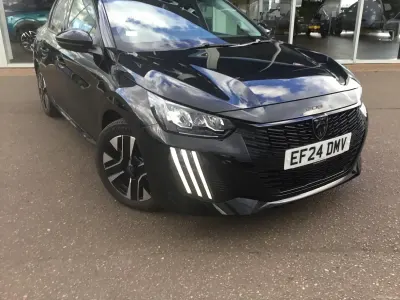 Used Peugeot 208 Allure 99 HP (72 kW) 2024 Black Hatchback