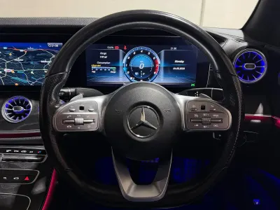 Used Mercedes E300 AMG line 245 HP (180 kW) 2018 Grey Coupe