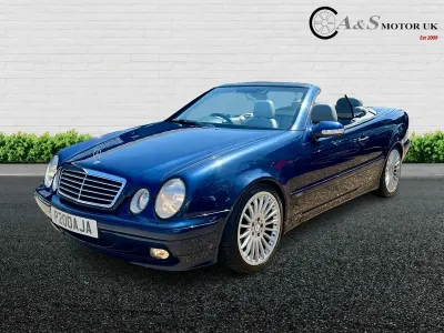 Used Mercedes CLK320 Elegance 218 HP (160 kW) 2000 Blue Cabriolet